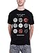 21 Twenty One Pilots Mens T Shirt Black Blurryface Circles Band Logo Official