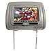 Rockville RDP711-GR 7” Grey Car Headrest Monitors w/DVD Player/USB/HDMI+Games+SD