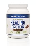 Axe Naturals, Healing Protein - Organic, Grass-Fed, Non-GMO, Chocolate Whey Protein Net Wt 14.29 oz(405g)