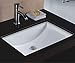 Wells Rectangular 22 x 16 Ceramic Undermount Bathroom Sink Vanity White