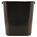 Rubbermaid Commercial 295600 BLA/DM Rubbermaid 295600BK Deskside Plastic Wastebasket, Rectangular, 7 gal, Black 7 gallon primary