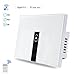 BENLINK Smart Switches Compatible With Alexa Timing Function with Smartphone Compatible with Amazon Alexa and Google Home Glass Panel Light Switches 1 Gang 1 Way