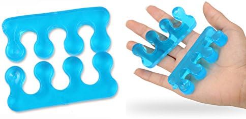 Separator/Finger Spacer For Manicure Pedicure Nail Tool Flexible Soft (Blue)