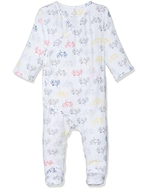 Baby Boys Long Sleeve Kimono One-piece, cycles, 6-9M