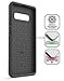 ENCASED Heavy Duty Galaxy S10 Protective Case (2019 Rebel Armor) Military Grade Full Body Rugged Cover (Samsung Galaxy S10) Black