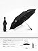 VILLASON UPF 40+Anti UV Auto Open/Close Windproof & Waterproof Compact Travel UmbrellaTriple FoldingSturdy Rain Repellant Canopy with Reflective StripsUltra slim and light (Black)