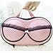 Tzou Protect Bra Underwear Lingerie Case Storage Travel Organizer Bag (Pink Dot)