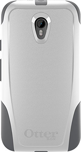 OtterBox COMMUTER Series Case for Motorola Moto G (3rd Gen) - Retail Packaging - GLACIER (WHITE/GUNMETAL GREY)