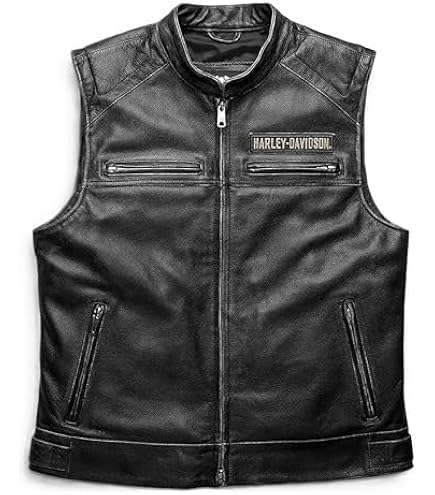 Chaleco De Cuero Para Motociclista, Estilo Club, Ajustable, Para Hombre, Varias Tallas S-XXXL, Marca LELEW