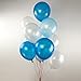 WILD ONE BIRTHDAY DECORATION KIT, Blue and White Balloons Set Perfect for 1st Bday Party Supplies Girl or Boy with One FREE Number 1 Cake Topper