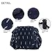 Westspark Travel Cosmetic Bags, Lazy Makeup Storage Bag Drawstring Large Capacity Folding Toiletry Bags, Waterproof Quick Pack Magic Bags with Zipper & Drawstrings(Navy Blue)