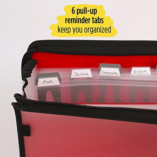 Five Star 7Pocket Expanding File Organizer, Plastic Expandable File
