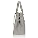 Hynes Victory Womens Classy Satchel Handbag Grey, Grey, Size One Size