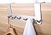 Heavy Duty Over The Door 6 Hooks Rack Organizer, Brushed Nickel