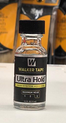 Walkers Lace Front Glue "Ultra Hold" (For Lace Wigs Toupee Glue) 15ml Brush-On