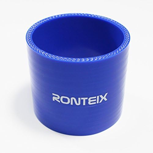 Ronteix Universal 4-Ply Reinforced Straight Coupler Silicone Hose 76mm Length(2.0"(51MM), Blue)