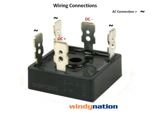 5pcs 35 AMP 3 Three Phase Bridge Rectifier Wind