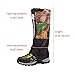 TANDC Outdoor Waterproof Leg Gaiters Camo Breathable Camouflage for Hiking Climbing Hunting Snow Ski Boot Gaiters Guard Legging Leg Cover Wraps