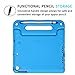 HDE Case for iPad 9.7-inch 2018/2017 Kids Shockproof Bumper Hard Cover Handle Stand with Built in Screen Protector for New Apple Education iPad 9.7 Inch (6th Gen)/5th Generation iPad 9.7 Blue/Pink
