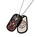Marvel Comics Men's Stainless Steel Ironman Double Dog Tag Chain Pendant Necklace, 22