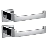 KES Toilet Paper Holder RUSTPROOF Stainless Steel Bathroom Tissue Paper Towel Roll Holder Hanger Wall Mount Polished Finish 2 PCS, A2570-P2