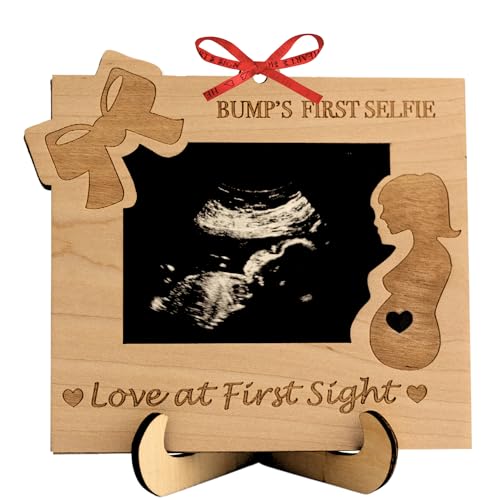 Heart's Sign Love at First Sight Ultrasound Frame | Mom To Be and Pregnant Mom Gifts | Sonogram Picture Frames | New Mom Gifts For Women Sonogram Frame