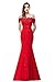 Babyonline Off Shoulder Lace Long Bridesmaid Maxi Prom Dress for Wedding CPS199