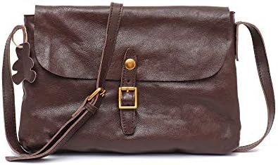 STEPHIECATH Vintage Wax Leather Shoulder Bag For Women Casual Pillow Hobo Handbags Female Work Travel Cowhide Crossbody Purse