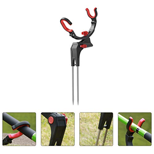 BESPORTBLE Edelstahl Rutenständer Rutenhalter für Bankangeln Verstellbarer Angelrutenhalter Universal Angelunterstützung – Bild 3