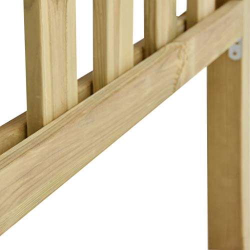 Tidyard Gartenzaun-Set Zaunfeld-Set aus imprägniertem Kiefernholz,Zaunelement-Set Zaun,Witterungs- und… – Bild 6