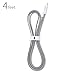 VOJO Micro USB 2.0 Male A to B Sync and Charging Cable, 4 Feet - Grey