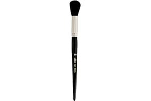 Silver Brush Limited 5618S-14 Silver Mop Black Round Paintbrush for Oil, Acrylic, Watercolor, Pastels, & Charcoal, Size 14, Short Handle