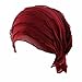 Ever Fairy 3 Colors Pack Chemo Cancer Head Scarf Hat Cap Ethnic Cloth Print Turban Headwear Women Women's Ruffle Beanie Scarf (3 Colors Pack-C1)