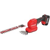 Craftsman CMCSS800C1R V20 2-in-1 Lithium-Ion Cordless 8 in. Hedge Trimmer and 4 in. Grass Shear Kit (1.5 Ah) (Renewed)