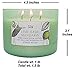 Lime Basil Mandarin Scented Candle - Large 3 Wick Soy Candle 15.8 oz - Aromatherapy Candle for Stress Relief - Fresh Citrus Scented Candles - Long Lasting Clean Burn - Gift for Women & Men