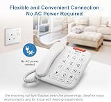 VTech CL1100 Corded Landline Phone with Big Button Visual Ring Indicator view 13