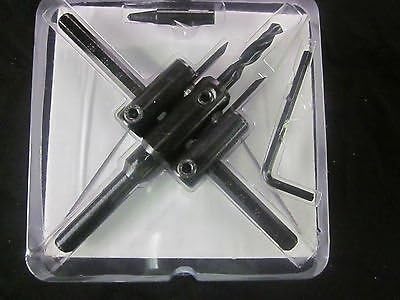 DRILL BIT 7/8" TO 5" DIA ADJUSTABLE BLACK CIRCLE HOLE CUTTER CUTS WOOD PLASTIC M