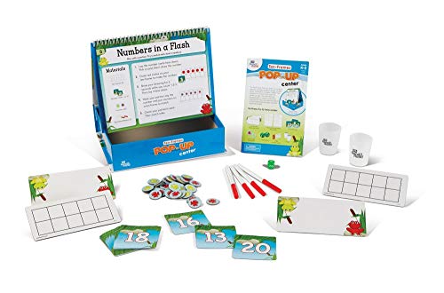 hand2mind Ten Frame Pop Up Math Activity Center, Kindergarten Learning Games, Two Color Counters, Math Manipulatives, Counting Toys for Counting, Sorting, and Addition, Math Game, Classroom Supplies