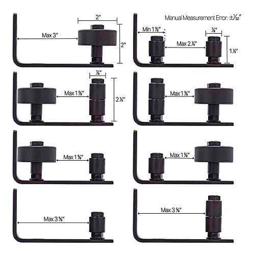 2 HomLux+Roller+Adjustable+Bracket+Bearing