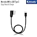 Drimfly Mercedes-Benz MMI USB Type C Adapter，Media-in Aux Charge and Music Cord, USB Type C Connector for Your Phones, for Samsung S9, S8, Google Pixel 2/2XL,HTC U11,Moto Z2,Samsung S8/N8,Nexus