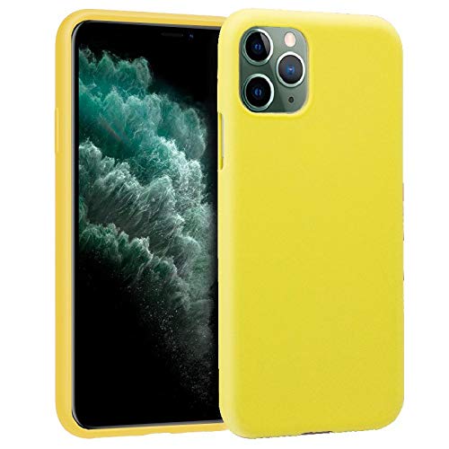 Cool Silicone Case for iPhone 11 Pro MAX (Yellow)