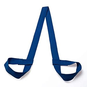 FYstar Yoga Mat Sling Transporter Shoulder Strap Belt Stretch Adjustable Exercise(Dark blue)