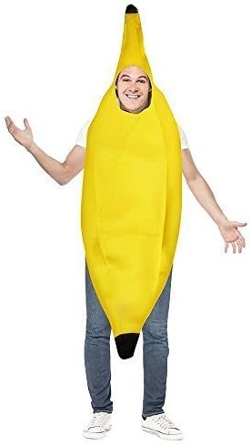 Banana Costume with Polyester for Halloween Costume | Youth and Adult Costumes