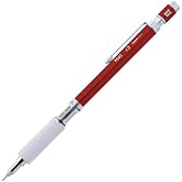 オート OHTO MS01 Mechanical Pencil, High-Functionality All-Metal Aluminum and Brass Body Drafting Pencil, 0.5mm, Red, MS01-SP5-RD