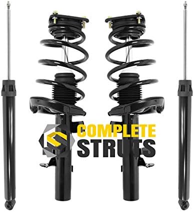 Front Complete Struts Rear Shock Absorbers Compatible With 20122018 Ford Focus Set Of 4