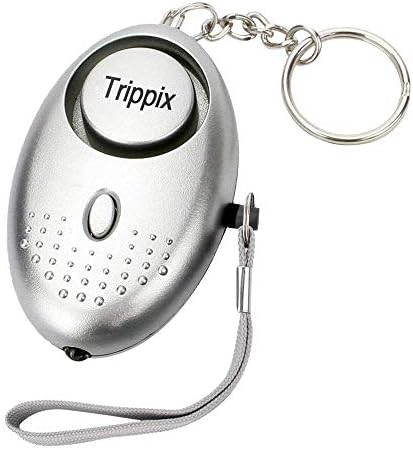 Trippix Personal Alarms for Women, 130DB Emergency Self-Defense Security Alarm Keychain with LED Light for Women Kids and Elders Batteries Included