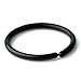 Ruifan 20G Round Ends Black Plated Stainless Steel Clip on Closure Seamless Ring Fake Nose Lip Helix Cartilage Tragus Ear Hoop 8mm 2PCS
