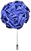 Stacy Adams Men's Flower Lapel Pin, Blue, One Size