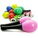 KF baby kilofly Musical Toys Rhythm Plastic Egg Maracas Value Pack, 5 Colors [Set of 10 + 2 Wrist Bells]