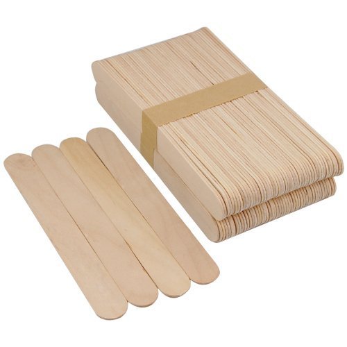 100 Professional Disposable Wooden Waxing Spatulas Wax Sticks Beauty by